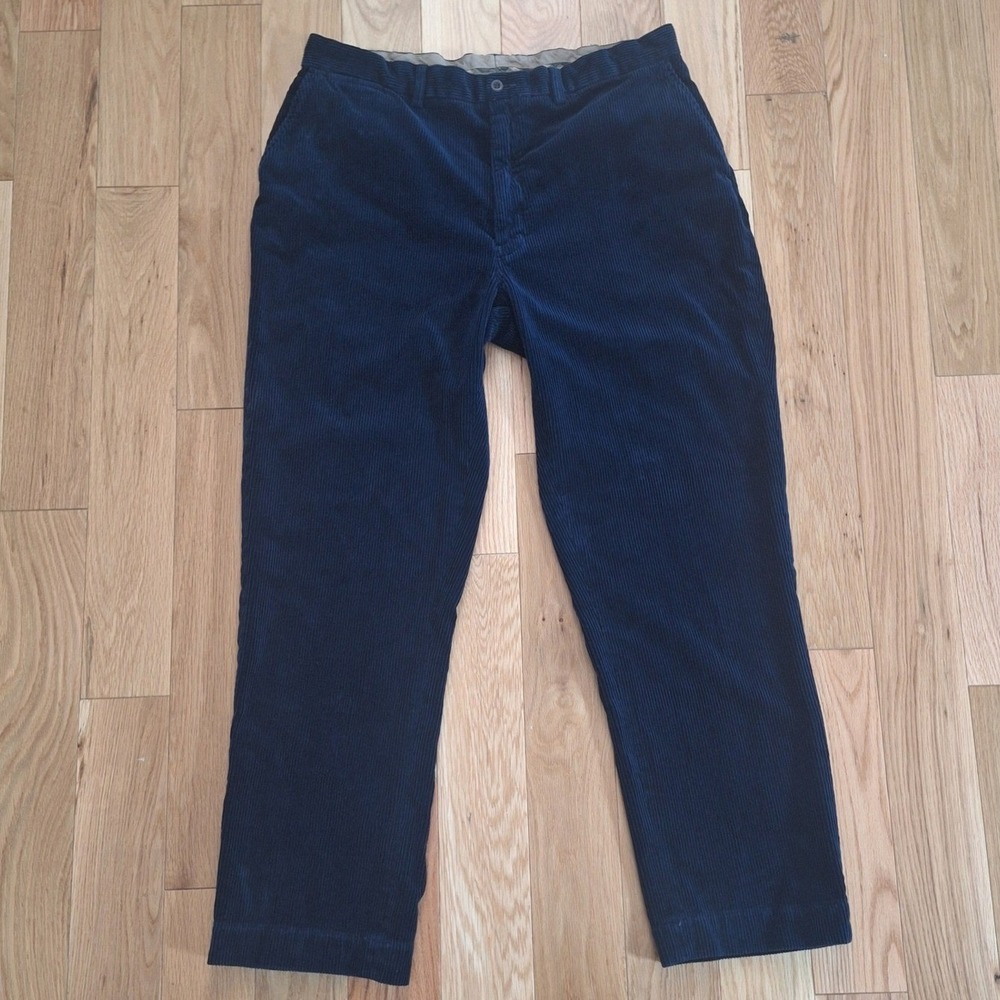 Polo Ralph Lauren Vintage Corduroy Pants Navy Blue 100% Cotton 40/32